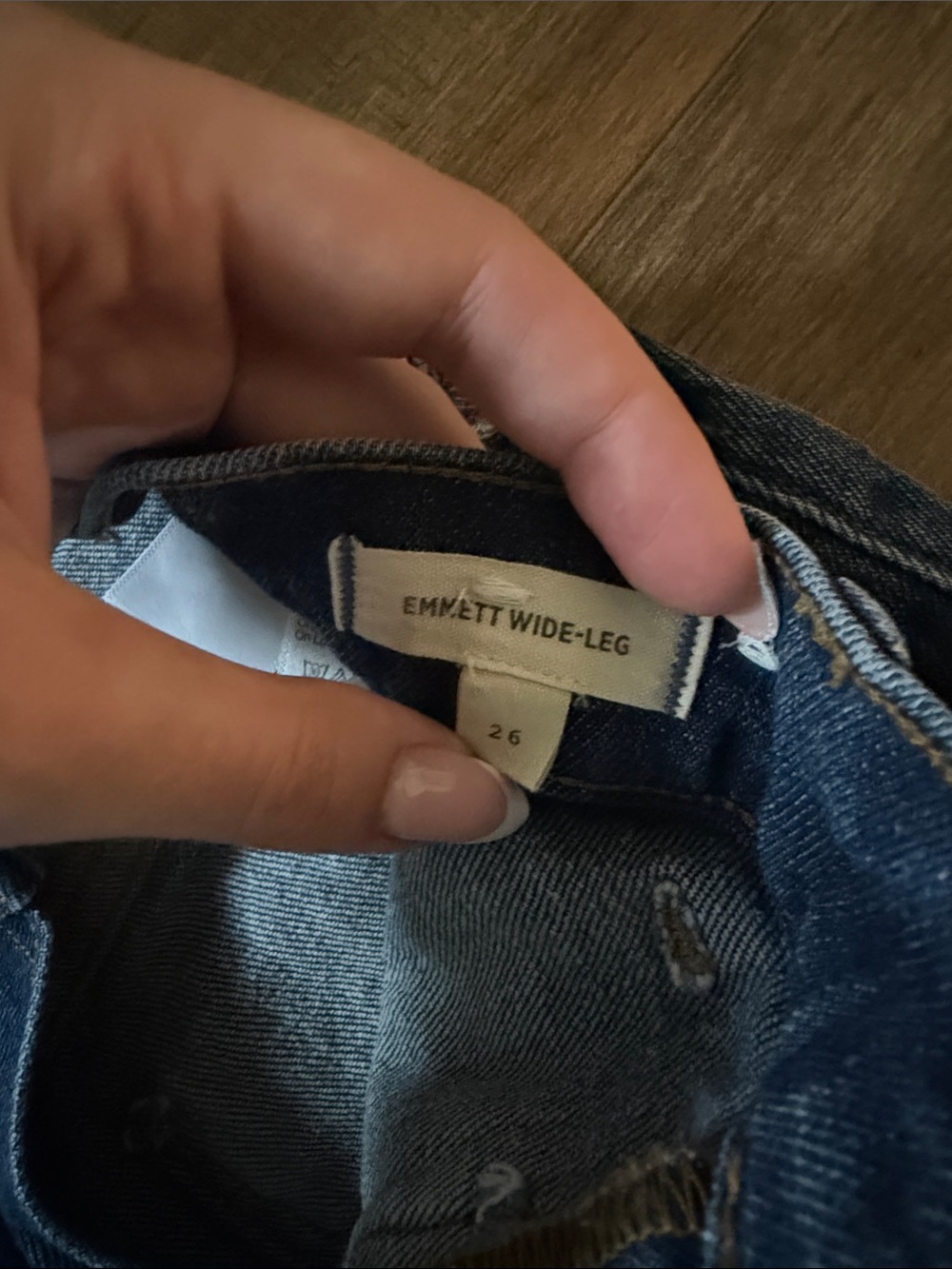 💘Madewell Wonen's Relaxed Wide-Leg Jeans in Dark Blue - Picture 3 of 8